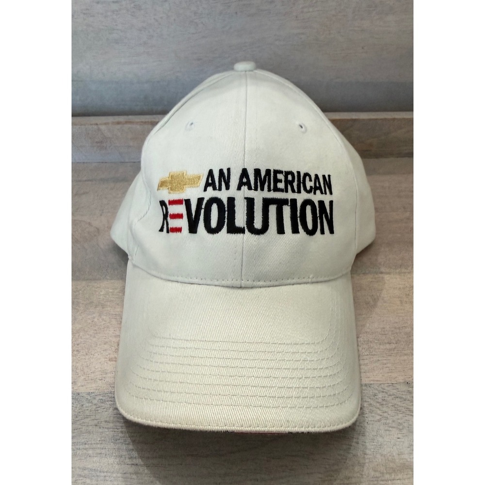 Chevrolet An American Revolution Hat Vintage Kati Sportcap Cream Strapback Cap